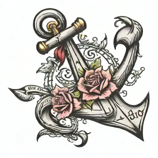 anchor tattoo design,with writing england,love camden and wet tattoo design idea