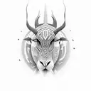 tribal African tattoo design idea