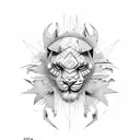 tribal African tattoo design idea