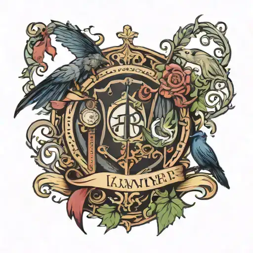 harry potter and lawyer symbolized tattoo design idea