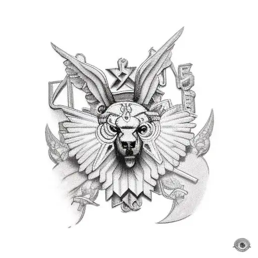 Romania Cross tattoo design idea