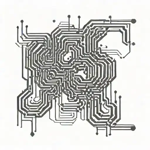binary code flowing tattoo design idea
