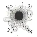 binary code flowing tattoo design idea