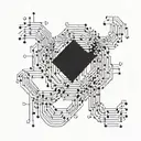 binary code flowing tattoo design idea