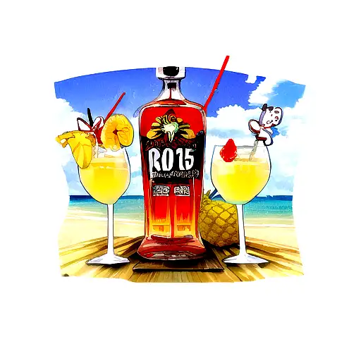 Handdrawn Rum Bottle Illustration, Rum Drawing, Sea, Elements, Marine  Illustrations, Sea, Ocean, Water, Rum Bottle Stock Vector - Illustration of  drink, beverage: 282062163