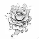 fruta e flor de amora tattoo design idea