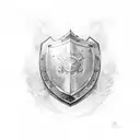 Shield tattoo design idea