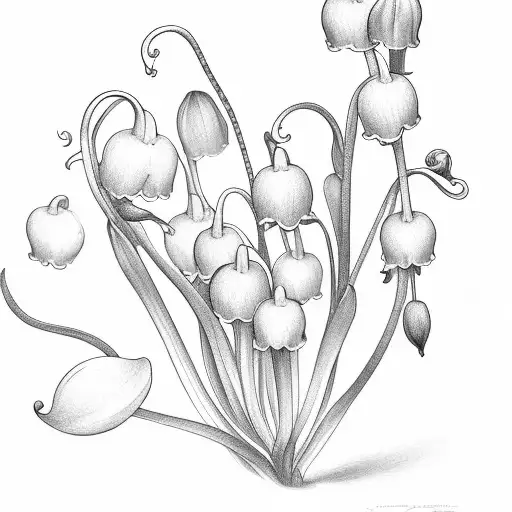 lily of the valley tattoo design idea
