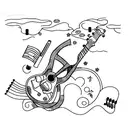 transform process a tree to a guitar tattoo design idea