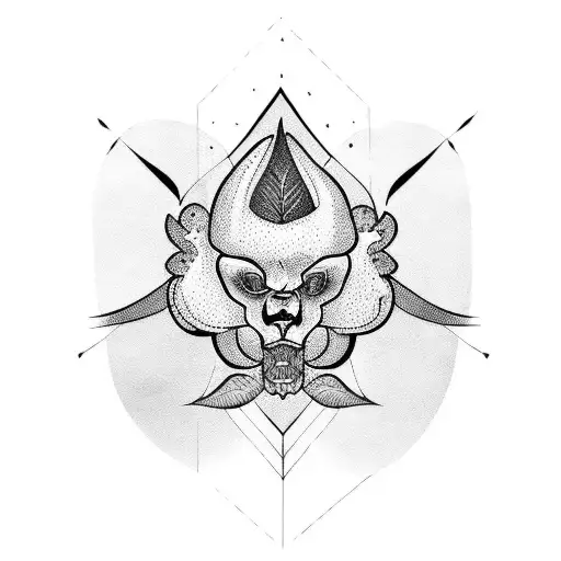 tropical hip tatto  tattoo design idea