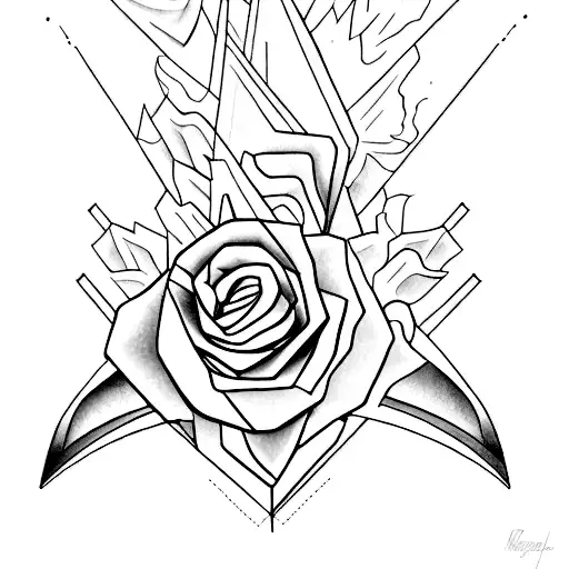 my beautiful dark twisted fantasy  tattoo design idea