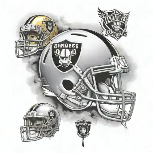 timeline of raiders football history. Oakland. Las Vegas. Los Angeles.  tattoo design idea