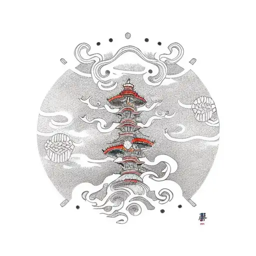 fungus and spirit tattoo design idea