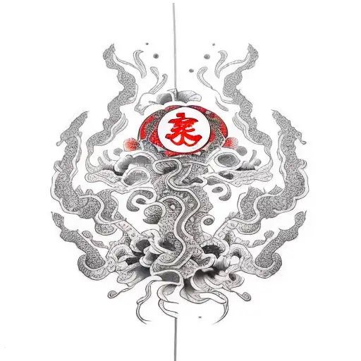 fungus and spirit tattoo design idea