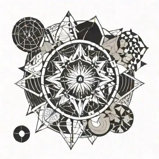  horoscopes combine sun at cancer, ascesdant at Leo, venus at gemini  tattoo design idea