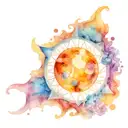  horoscopes combine sun at cancer, ascesdant at Leo, venus at gemini  tattoo design idea