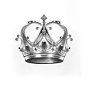 Prince crown  tattoo design idea