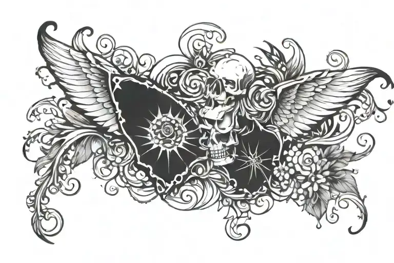 live forever tattoo design idea