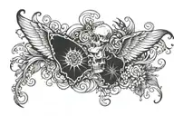 live forever tattoo design idea