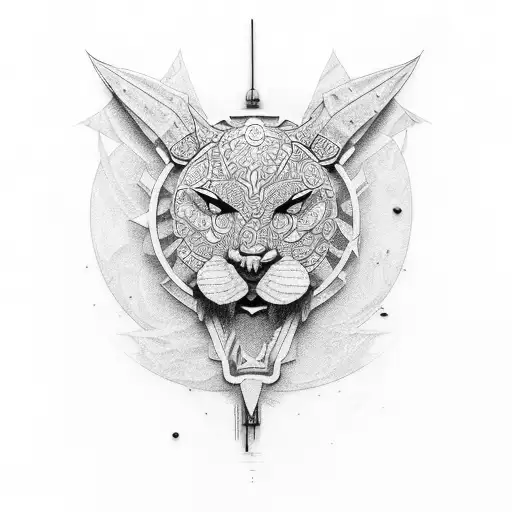 luna y reloj de arena  tattoo design idea