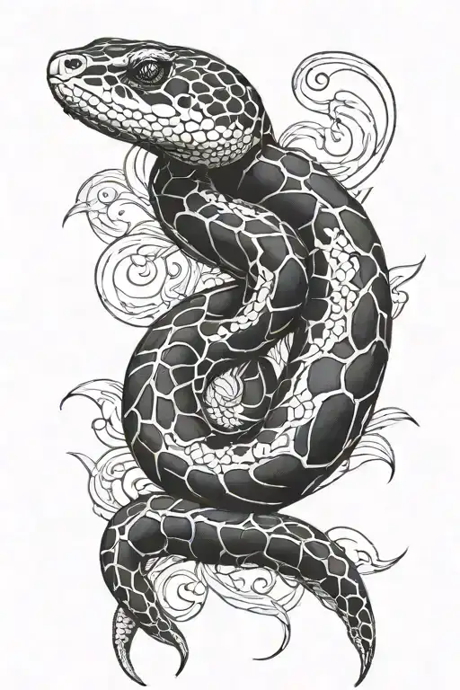 ball python on forearm tattoo tattoo design idea