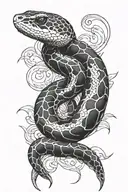 ball python on forearm tattoo tattoo design idea