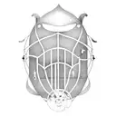 Whale and bird in a cage tattoo design idea