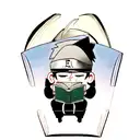 kakashi hatake blushing while reading an 18+ book tattoo design idea