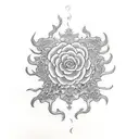 corazon tattoo design idea