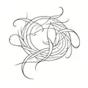 i want to write in the triceps in jap patterns the meaning "take charge", tattoo design idea