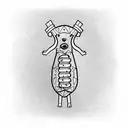 hot dog tattoo design idea