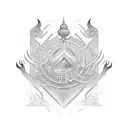 Vietnamese symbol related to travel and new life tattoo design idea