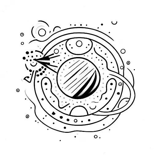 small meteor  tattoo design idea