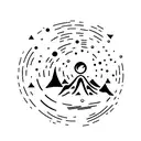 meteor  tattoo design idea