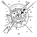 meteor  tattoo design idea