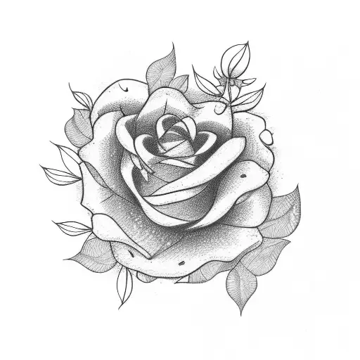 wish flower tattoo design idea