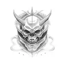 devil vs angel  tattoo design idea