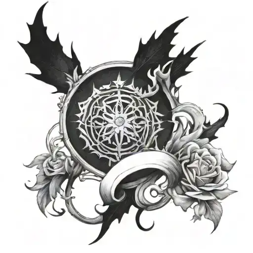 Chaos and Order tattoo design idea