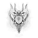 horus beetle tattoo design idea