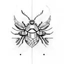 horus beetle tattoo design idea