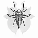 horus beetle tattoo design idea