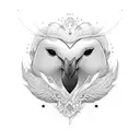 pingüino con alas tattoo design idea