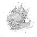 (love you Ritu) tattoo design idea