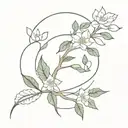 Korean norigae  tattoo design idea