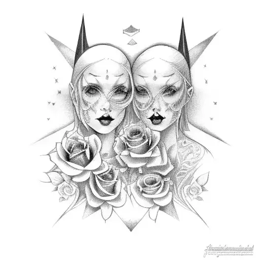 gothic black rose tattoo designs