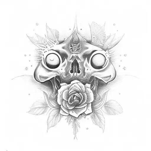 massage therapy apothecary herbs gothic tattoo design idea