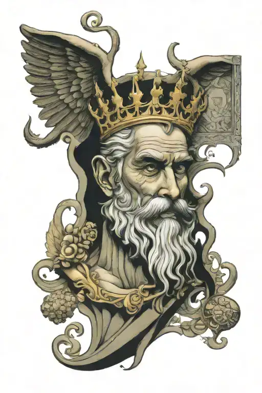 queen Innuendo album atlas greek god tattoo design idea