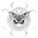 Luna moth tattoo design idea