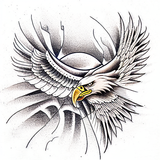 Eagle tattoo design idea