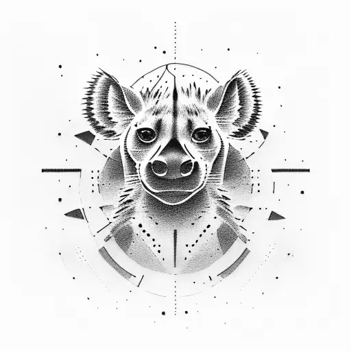 hyena tattoo design idea